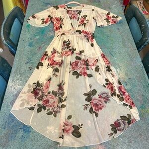 Whimsical Sheer Floral Cover